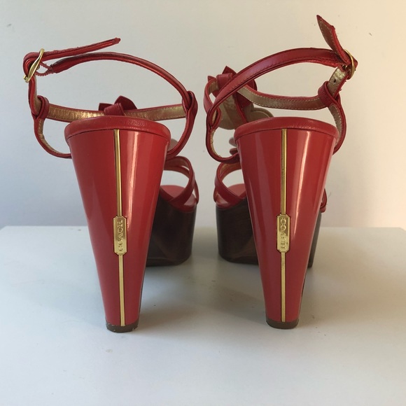 Coach Jeanna Calf platform wedge (size10) - Picture 3 of 7